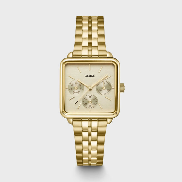 CLUSE La Tétragone Multifunction Watch Steel, Full Gold Colour CW13801