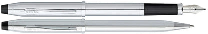 Cross Century II Lustrous Chrome Ballpoint & Fountain Pen Set
