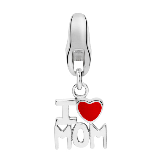 Dream Charms Silver I Love Mom Charm DC-730