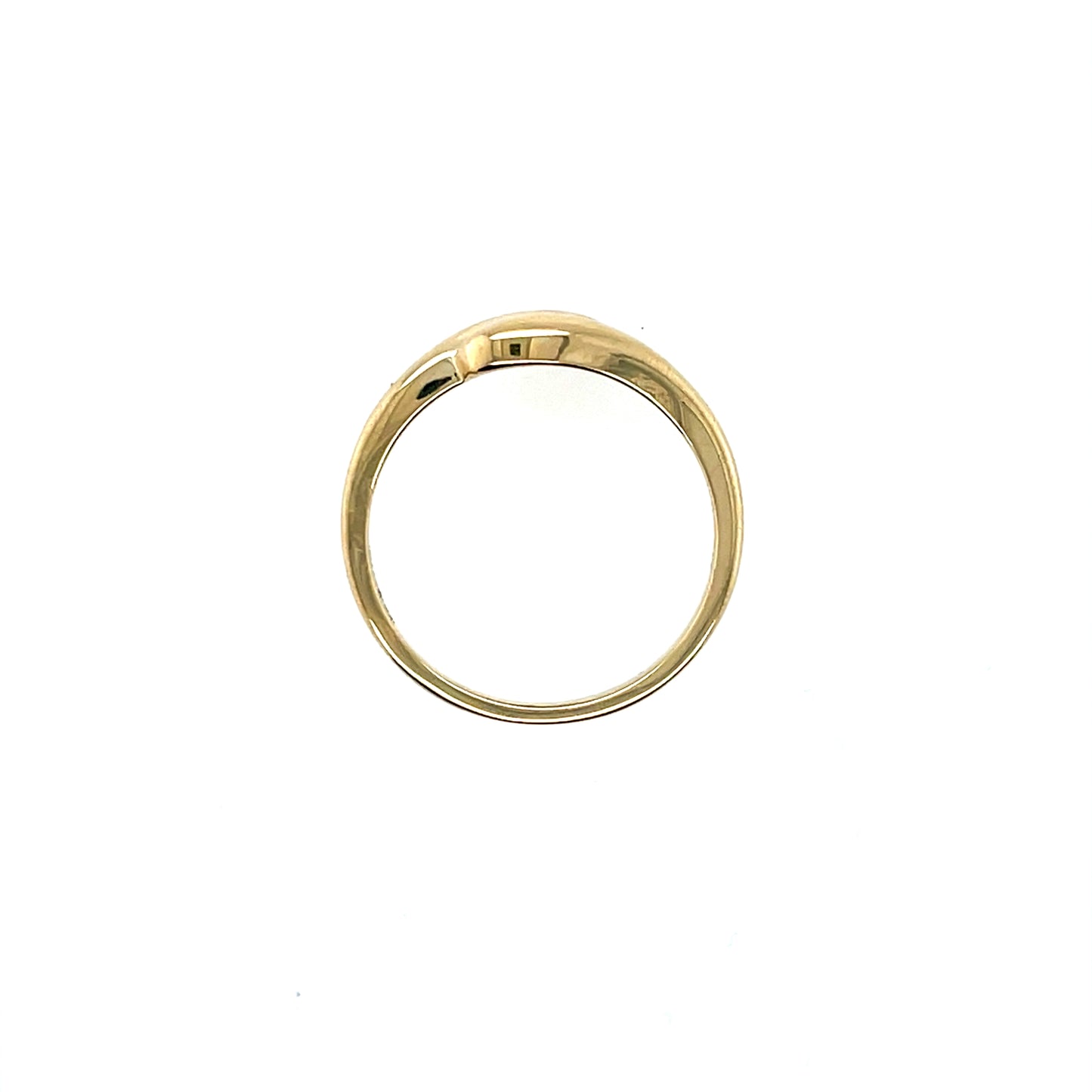 9ct Gold Crossover Ring GR468