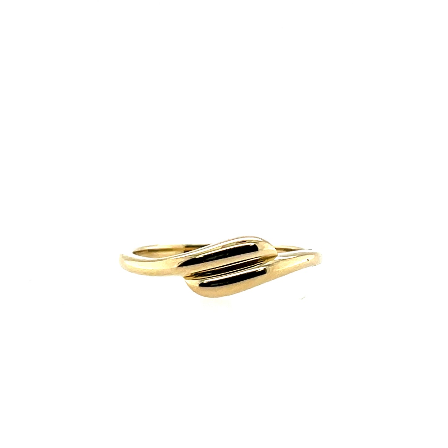 9ct Gold Crossover Ring GR468