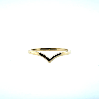 9ct Gold Wishbone Ring GR469