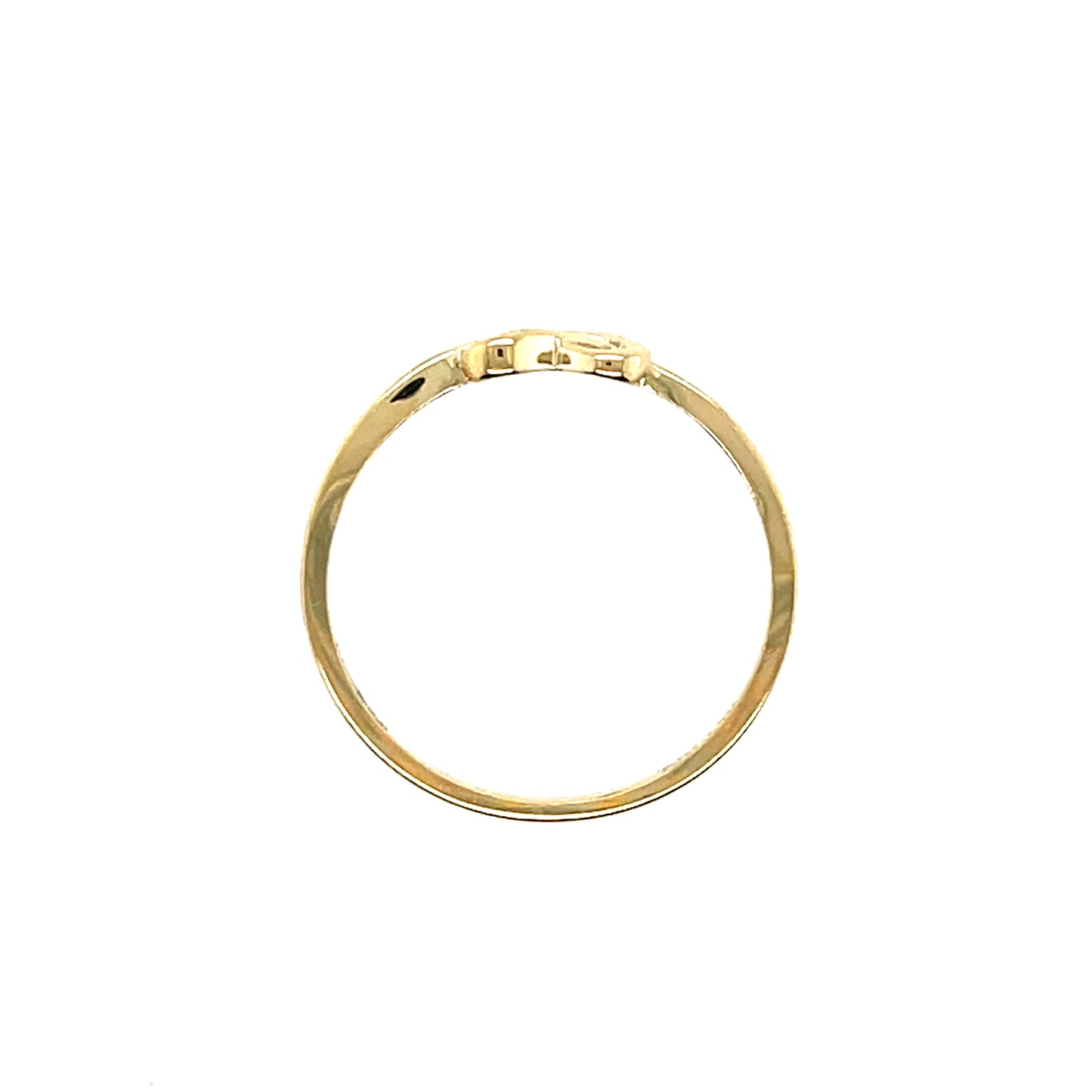 9ct Gold Heart Knot Ring GR467