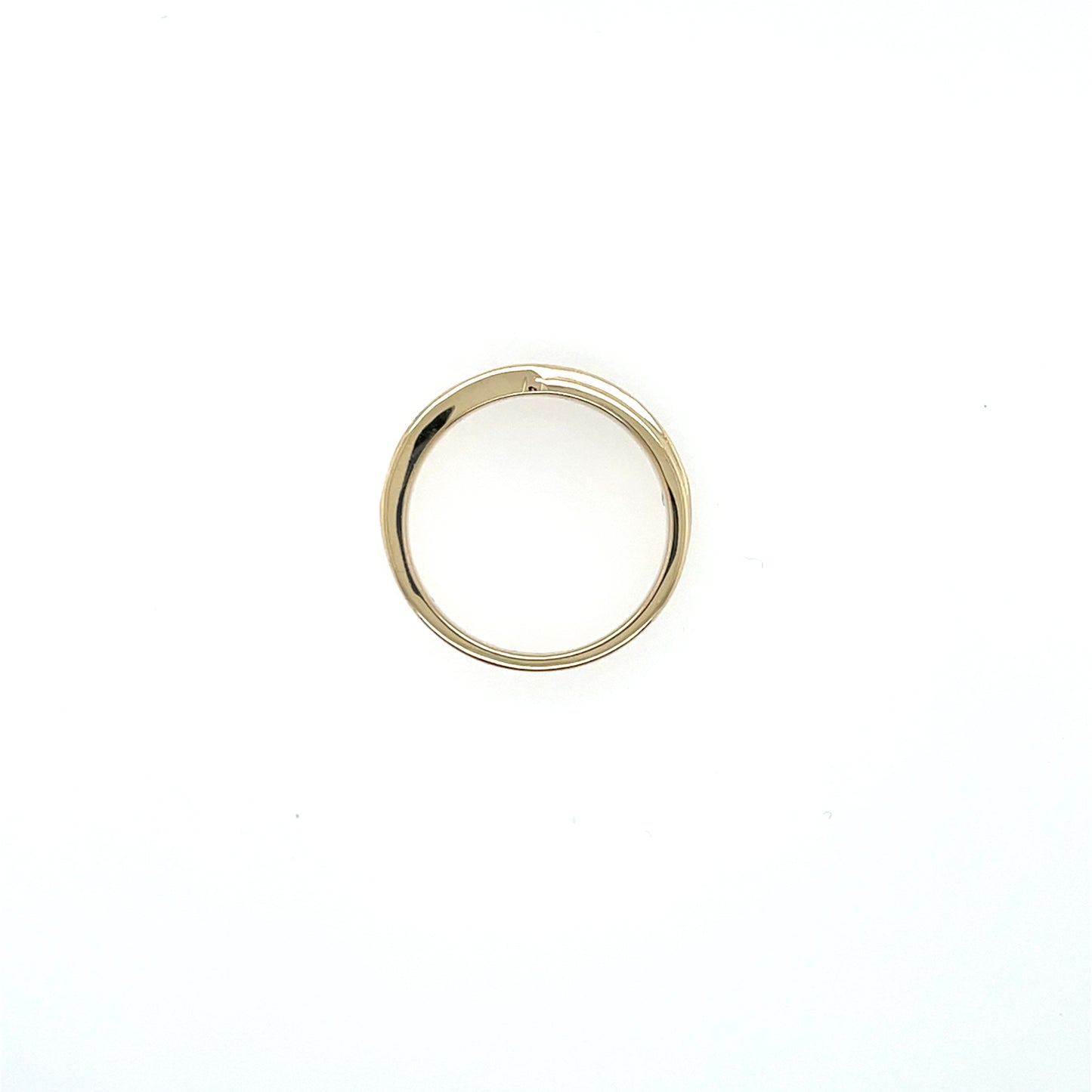 9ct Gold CZ Crossover Eternity Ring GRA132