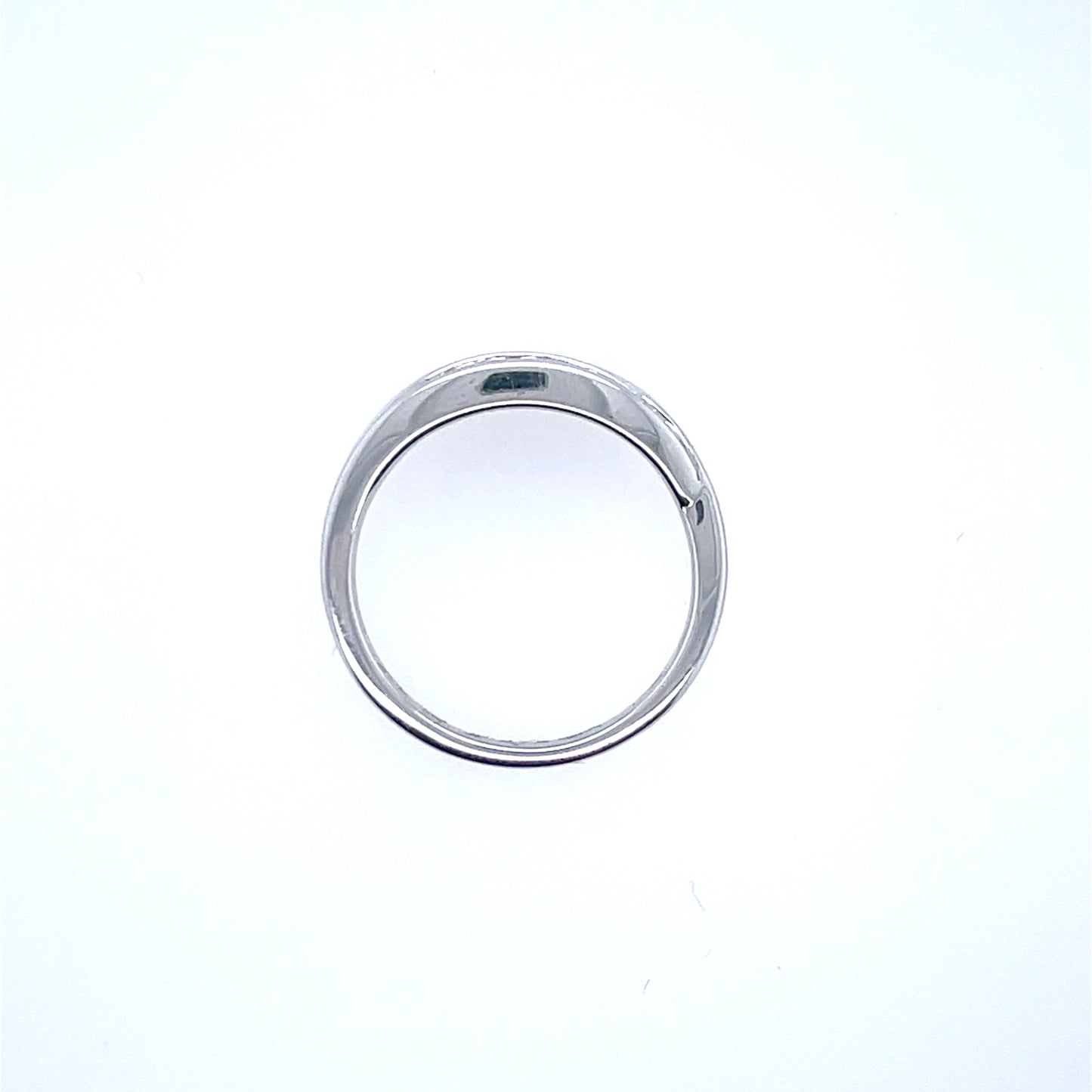 9ct White Gold Diamond Double Row Ring DR060