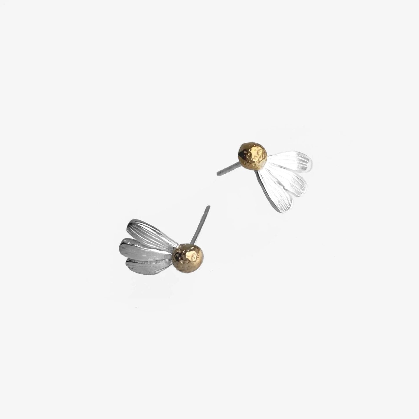 Martina Hamilton Daisy Silver and Gold Plated Stud Earrings DYA2