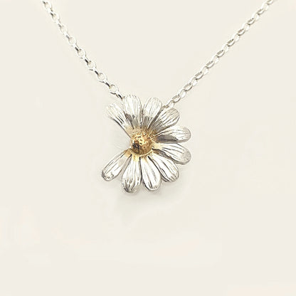 Martina Hamilton Daisy Sterling Silver and 22ct Gold Plated Pendant DYB3