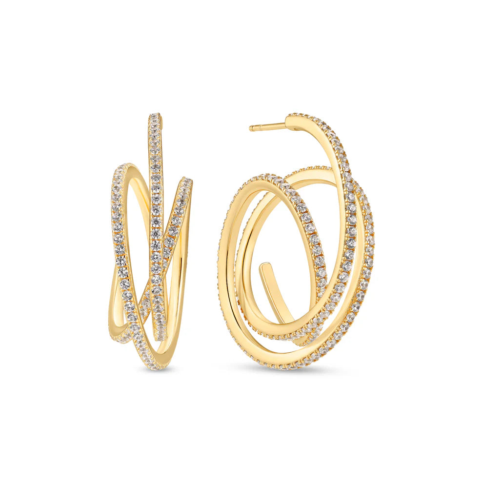 SIF JAKOBS Spirale Grande Hoop Earrings SJ-E2591
