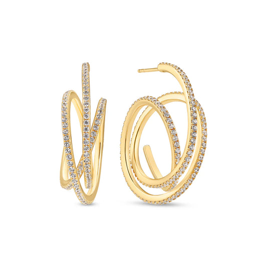 SIF JAKOBS Spirale Grande Hoop Earrings SJ-E2591