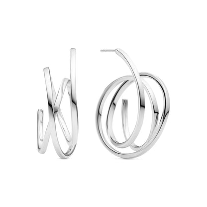 SIF JAKOBS Spirale Pianura Grande Hoop Earrings SJ-E2591
