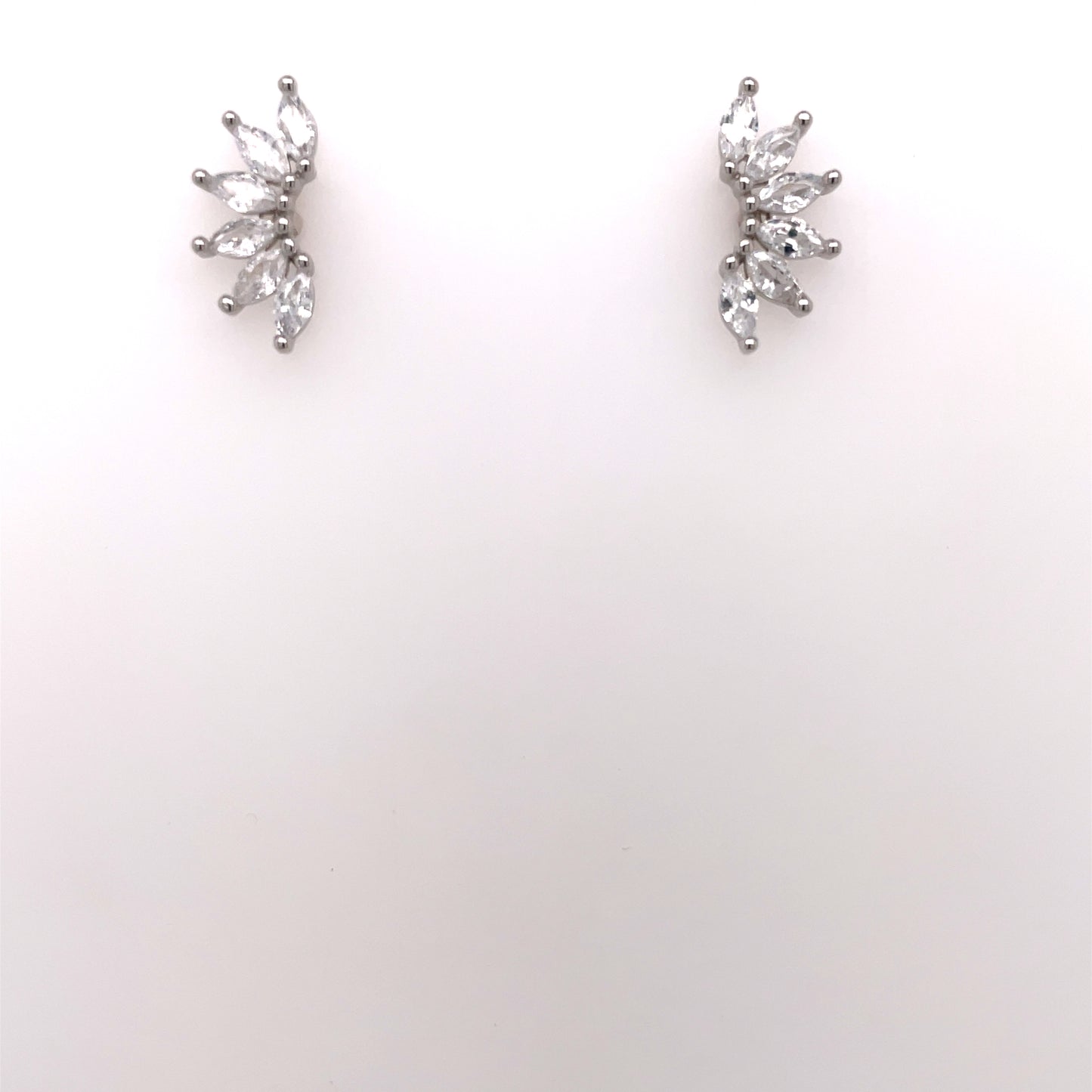 Sterling Silver Marquise CZ Stud Earrings ED9928