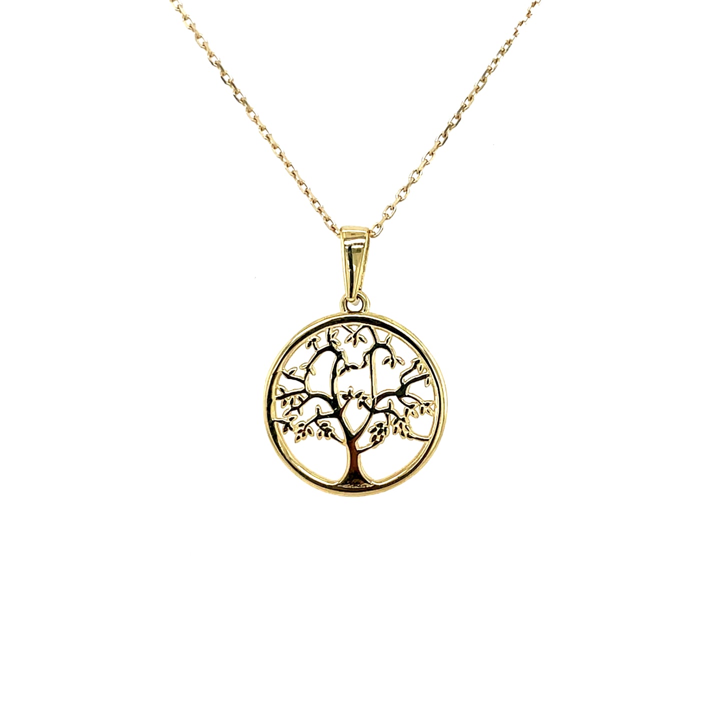 9ct Gold 14mm Tree of Life Pendant GP844