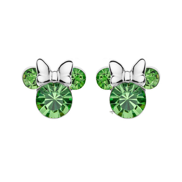 DISNEY MINNIE MOUSE CRYSTAL EARRINGS AUGUST ES00028AUG
