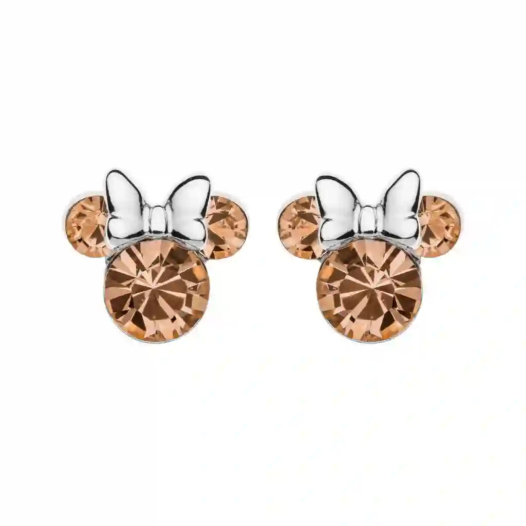 DISNEY MINNIE MOUSE CRYSTAL EARRINGS JUNE ES00028JUN