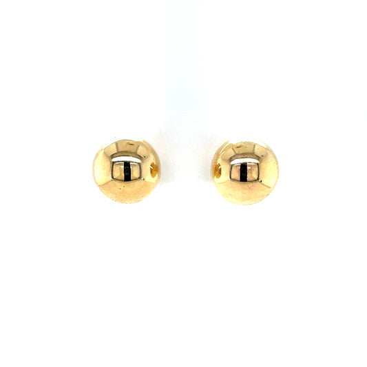 9ct Gold 10mm Ball Stud Earrings GE1041