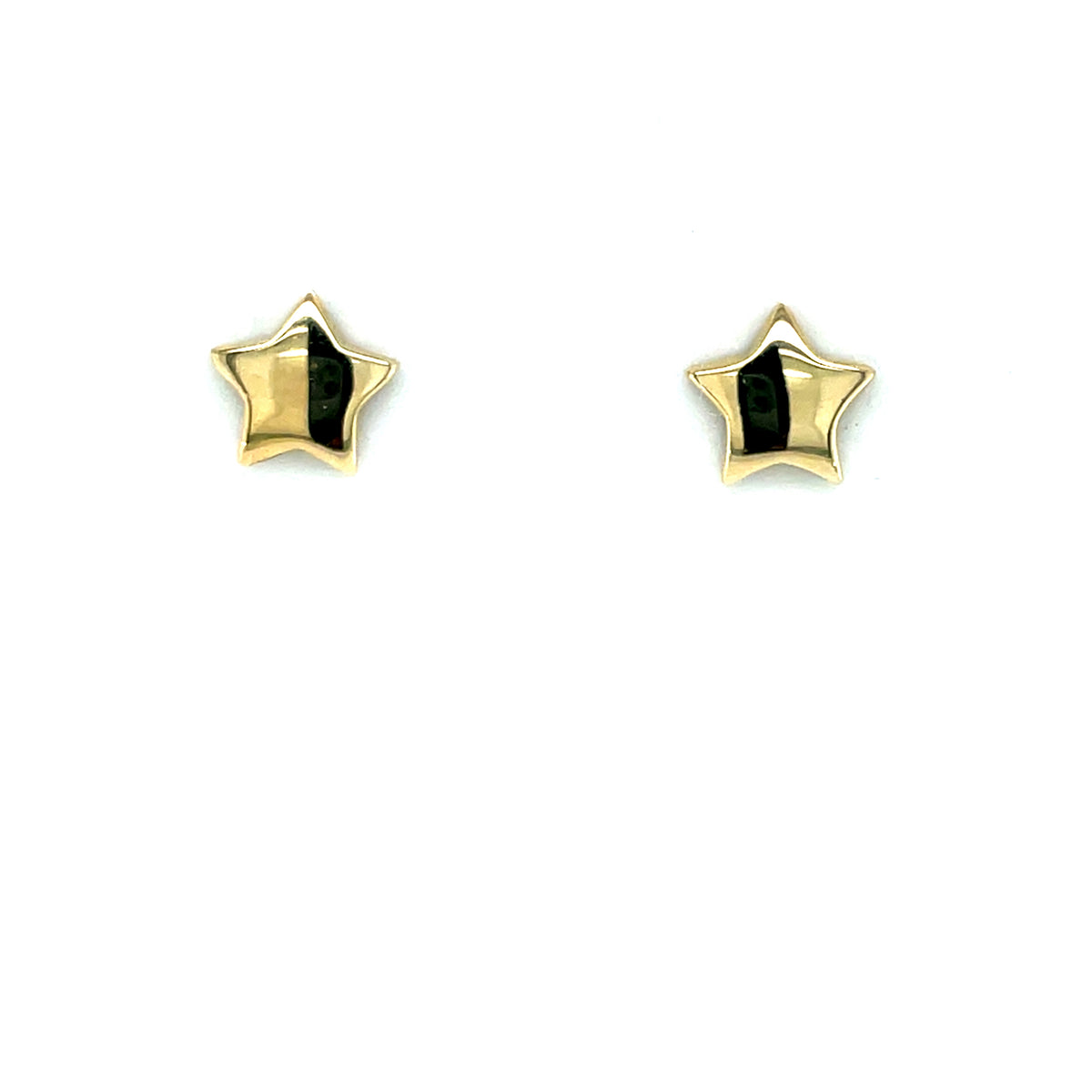 9ct Gold Star Stud Earrings GE1093