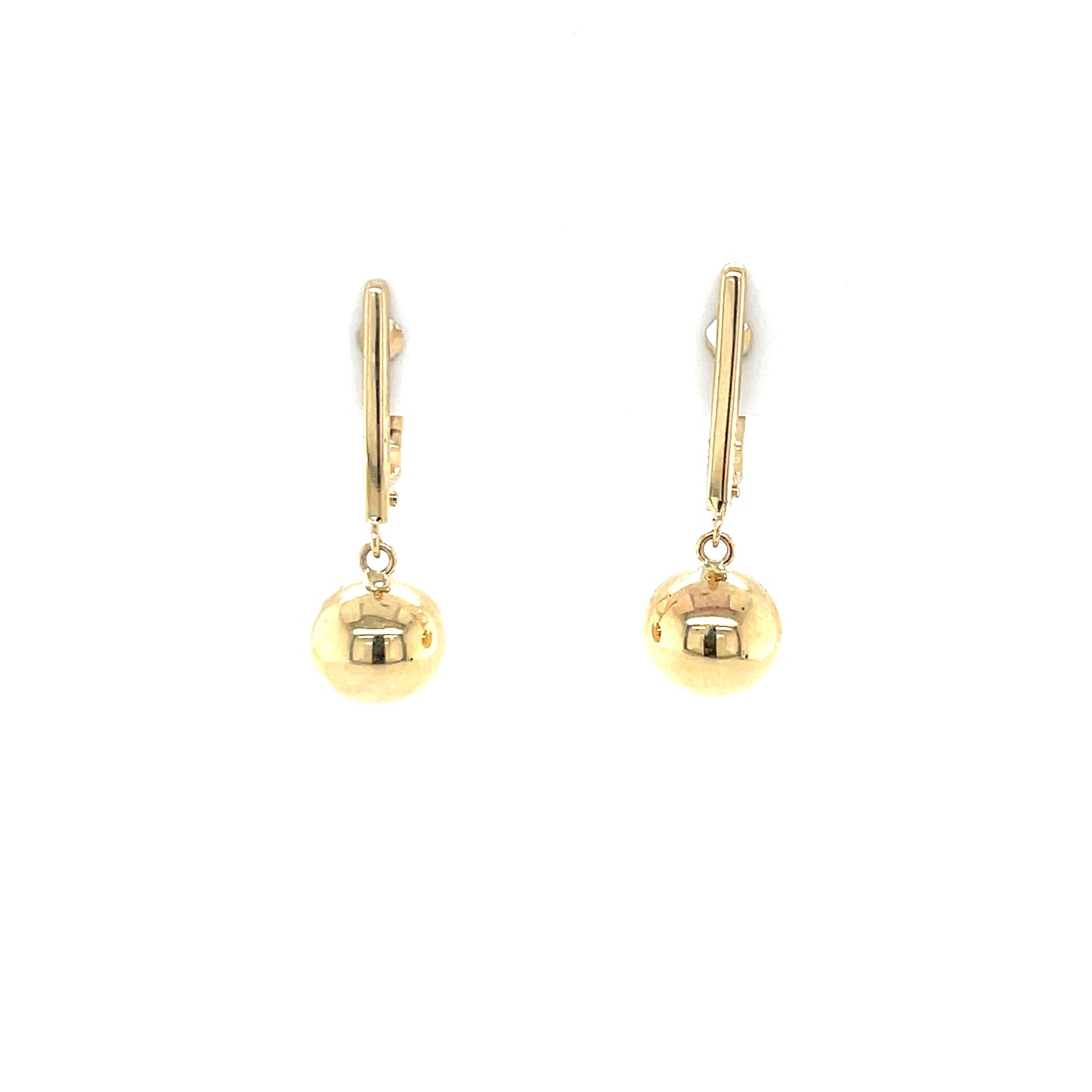 9ct Gold Drop Earrings with Ball GE1037