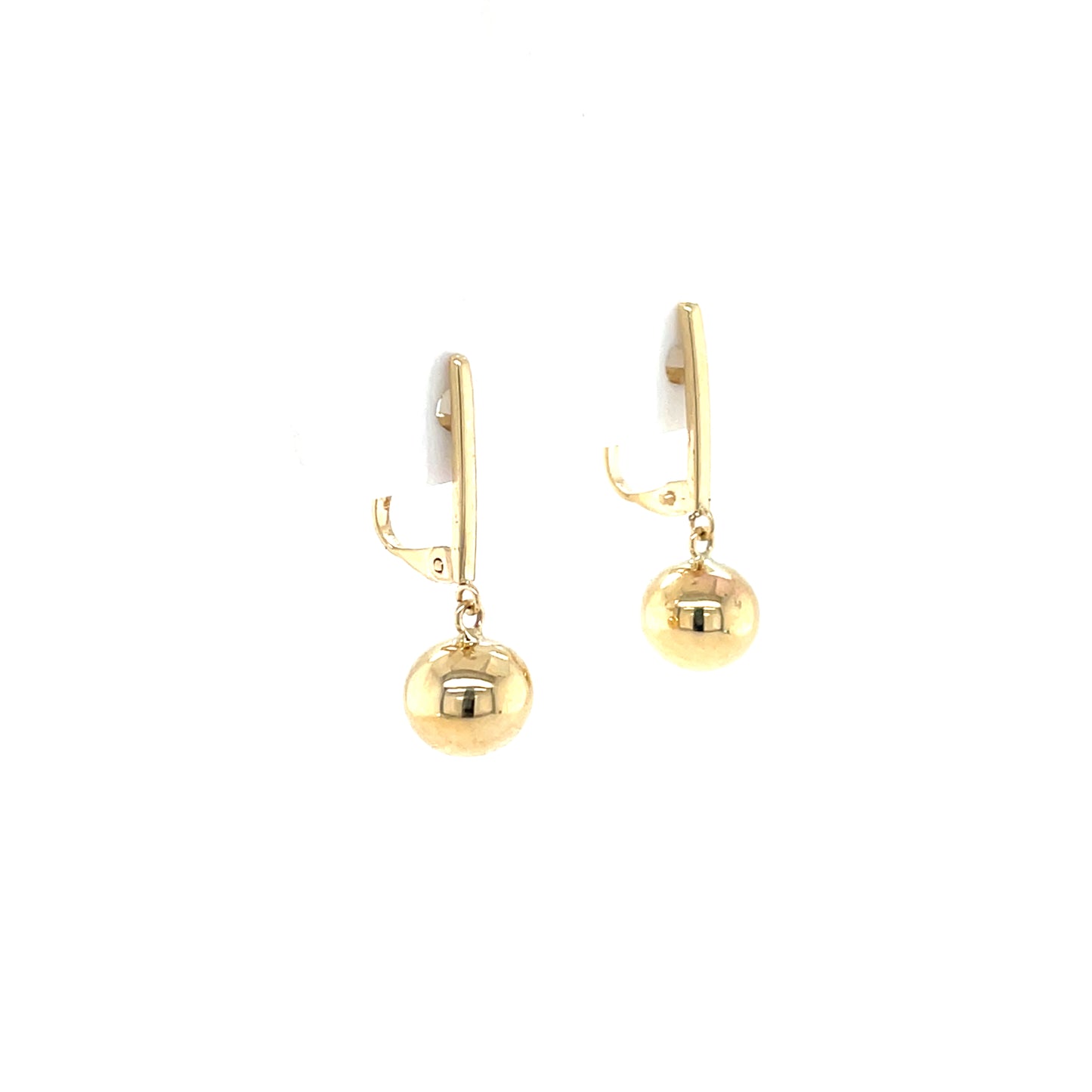 9ct Gold Drop Earrings with Ball GE1037