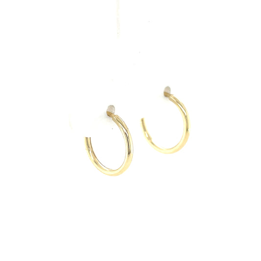 9ct Gold 10mm Sleeper Earrings GE1038