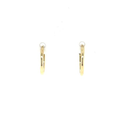 9ct Gold 10mm Sleeper Earrings GE1038
