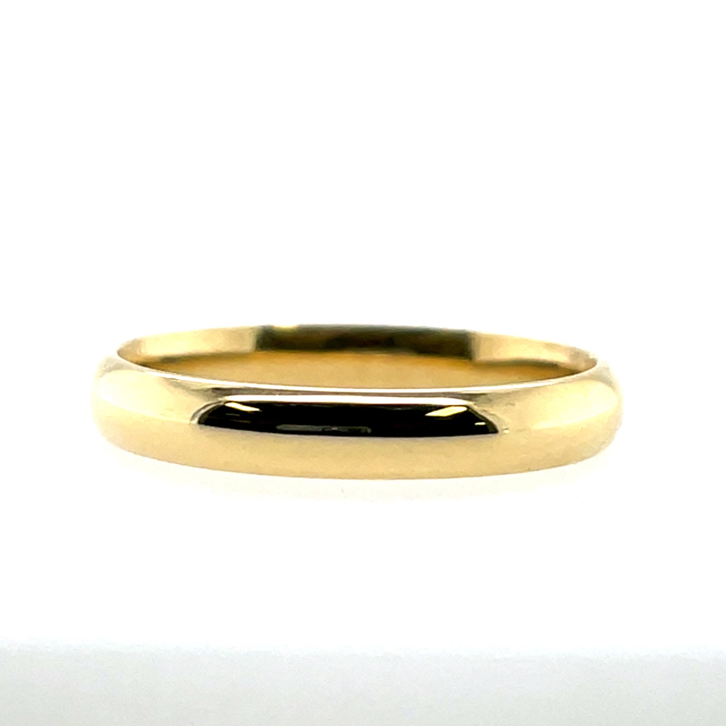 18ct Gold Ladies 3mm Court Wedding Band EW135