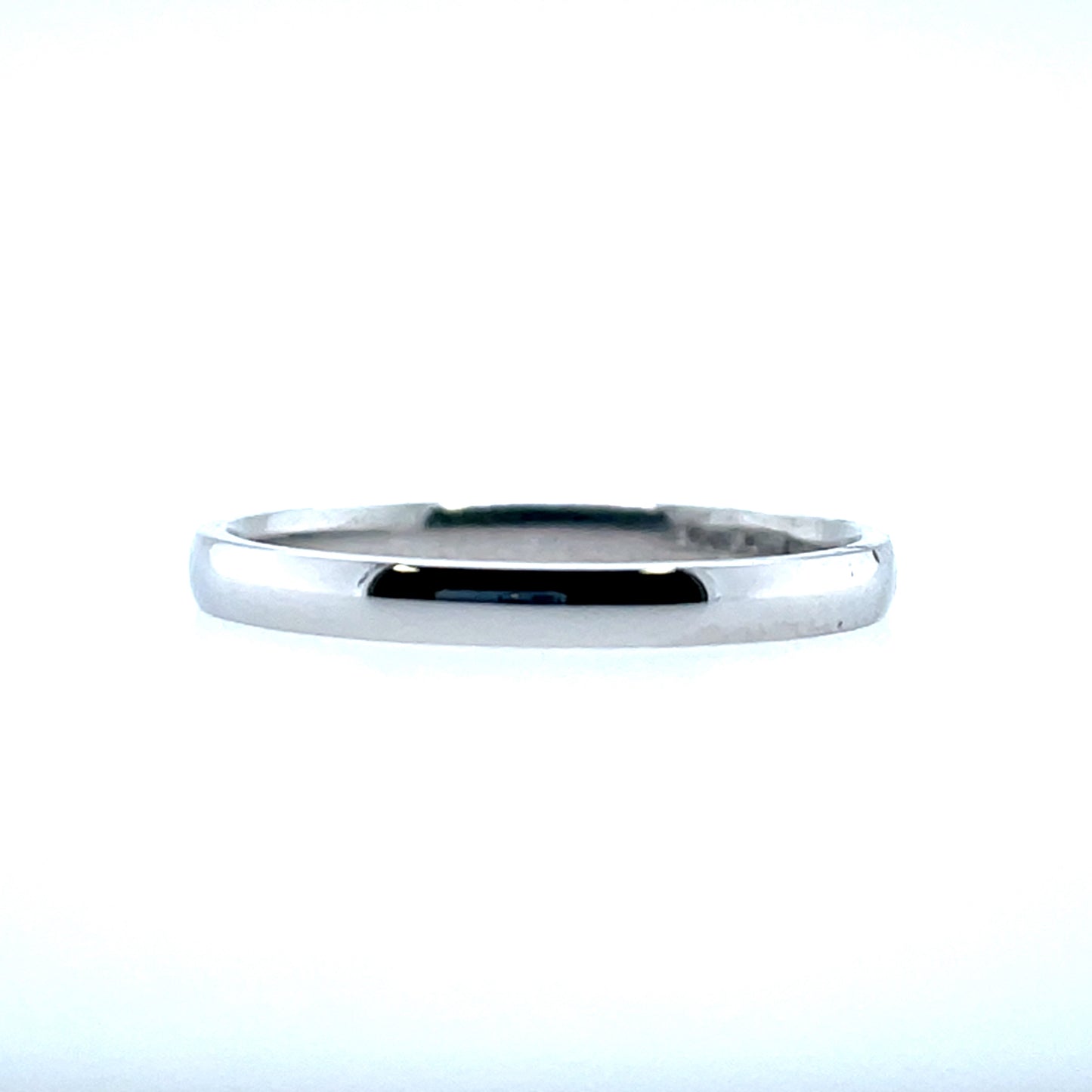 18ct White Gold 2mm Court Wedding Band EW141