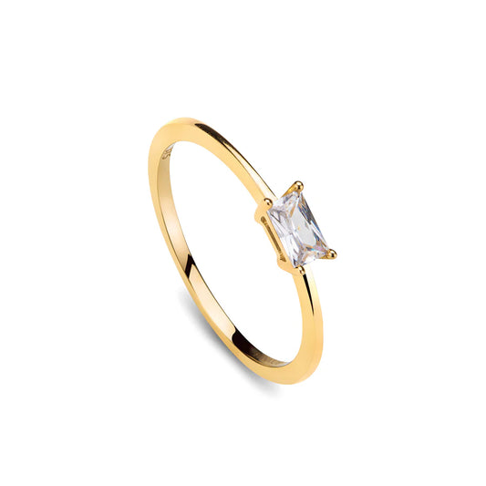 9ct Gold CZ Ring Vogue GRZ342