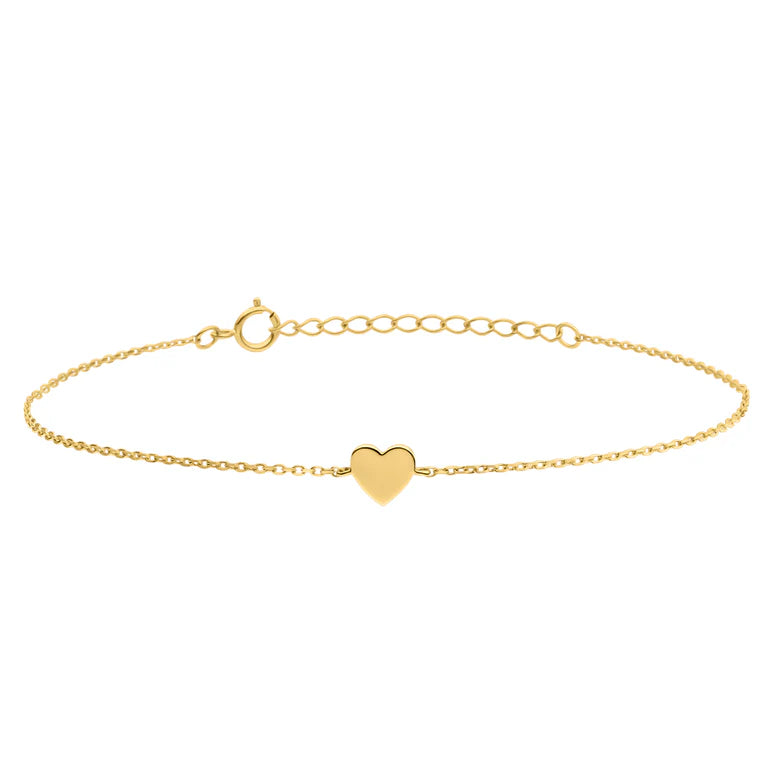 9ct Gold Cute Heart Bracelet LouLou GB460