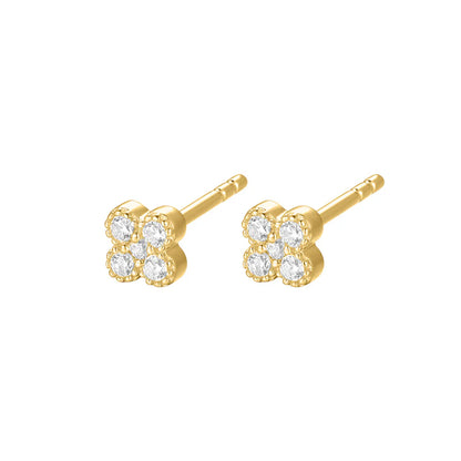 9ct Gold Amèline CZ Stud Earrings GEZ770