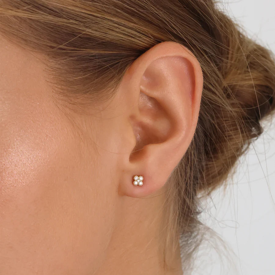 9ct Gold Amèline CZ Stud Earrings GEZ770