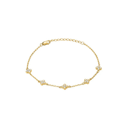 9ct Gold Cz Améline Bracelet GB492