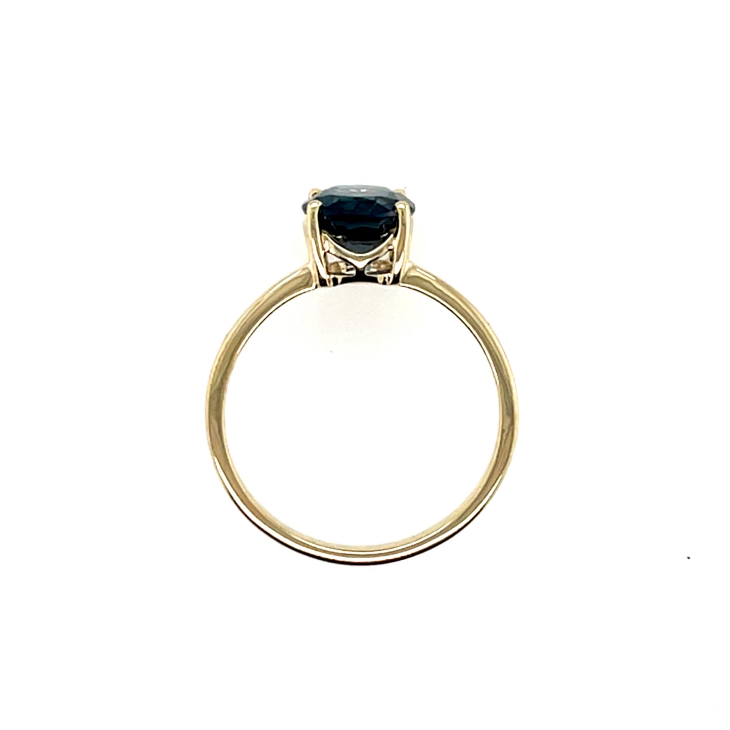 9ct Gold London Blue Topaz Ring GRX300