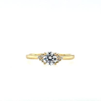 9ct Gold CZ Solitaire Ring GRZ385