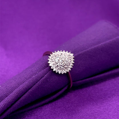 9ct Gold CZ Pear-shaped Ring GRZ386