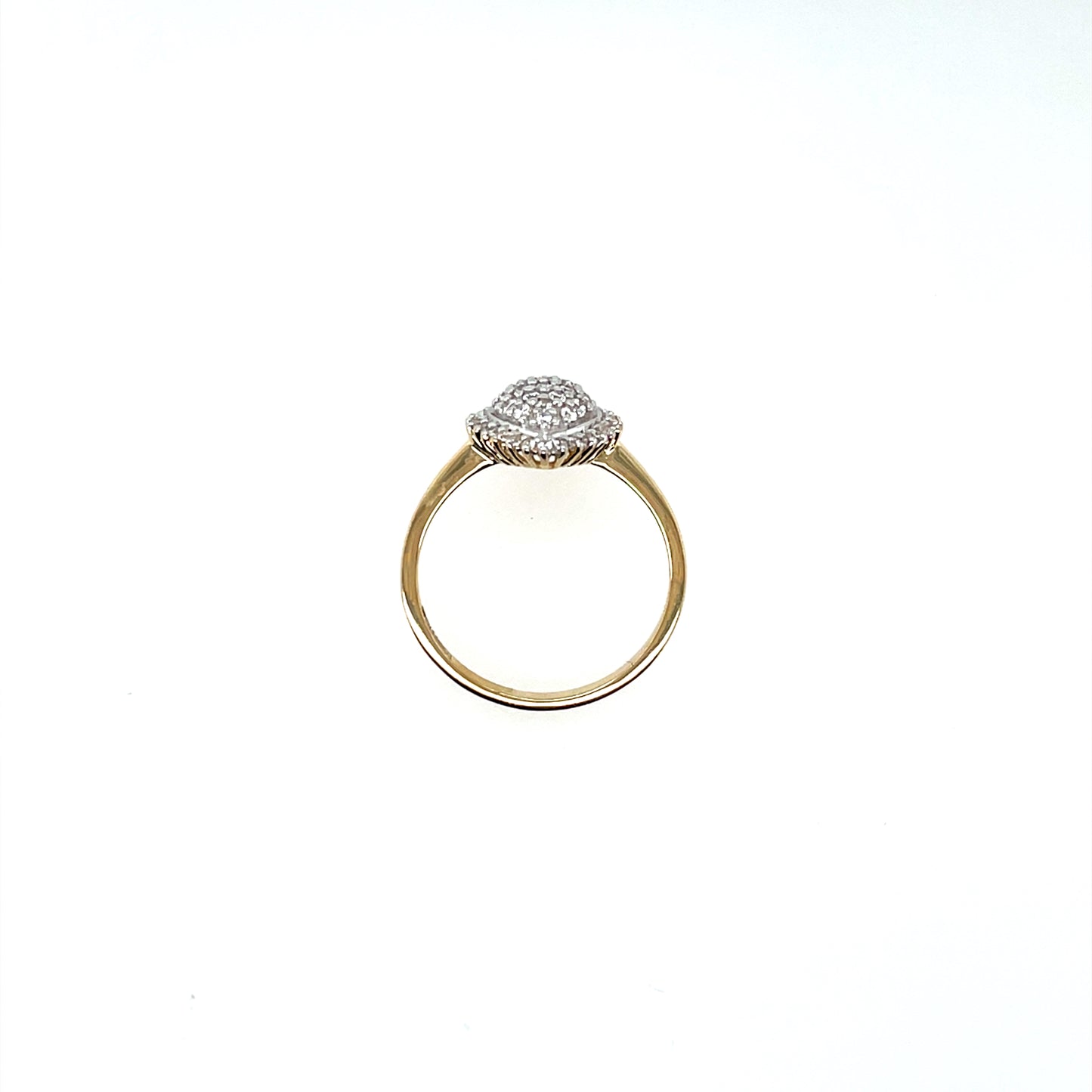 9ct Gold CZ Pear-shaped Ring GRZ386