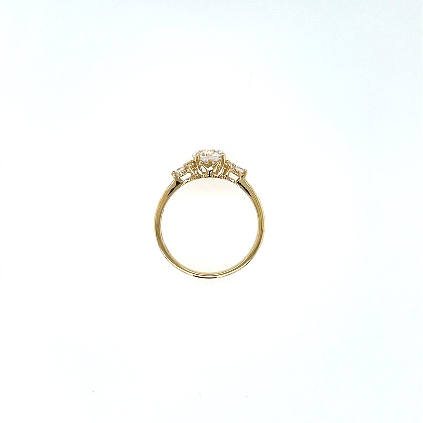 9ct Gold CZ Solitaire Ring GRZ384