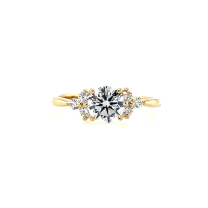 9ct Gold CZ Solitaire Ring GRZ384