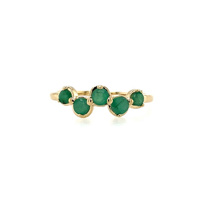 9ct Gold Real Emerald Ring GRE144