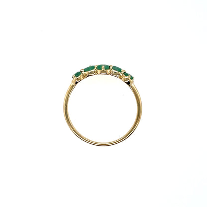 9ct Gold Real Emerald Ring GRE144
