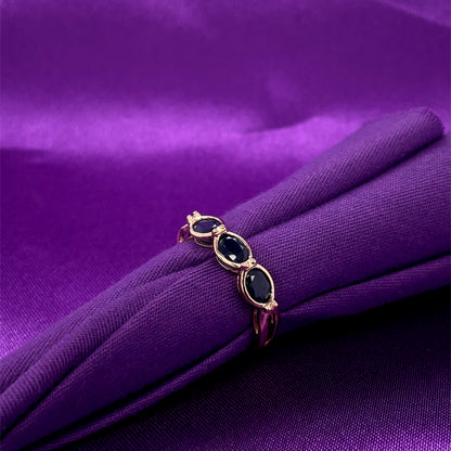 9ct Gold Real Sapphire Ring GRS283