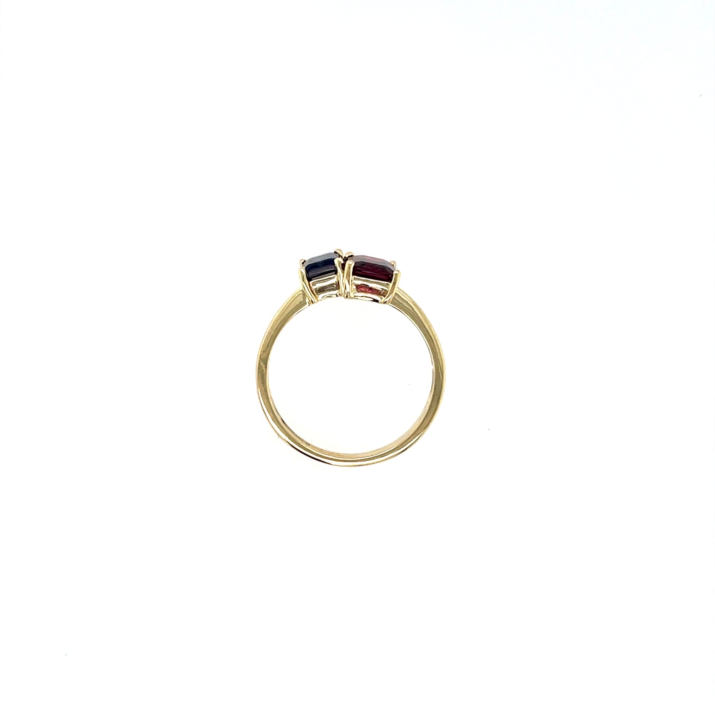 9ct Gold Rhodolite Garnet & Iolite Toi et Moi Ring GRX298