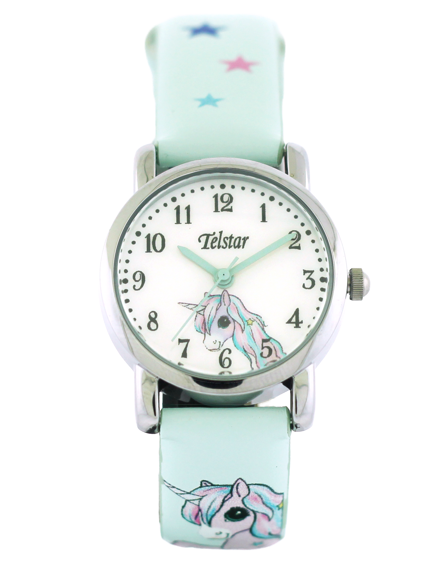 Telstar Girl's Watch Unicorn Green Strap G1029 HSW