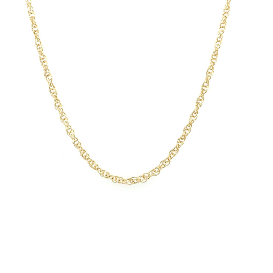 9ct Yellow Gold 12 Prince of Wales Rope Chain 16"/40cm GC670