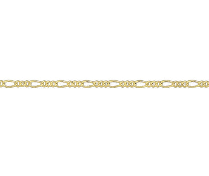 9ct Yellow Gold 18 Filed Figaro Chain G18FFG