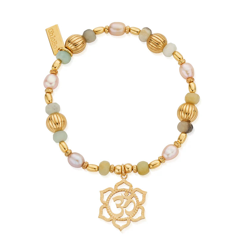 ChloBo Treasures of Bali Divine Lotus Bracelet - Gold