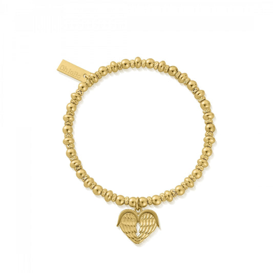 ChloBo Gold Didi Sparkle Heavenly Heart Bracelet