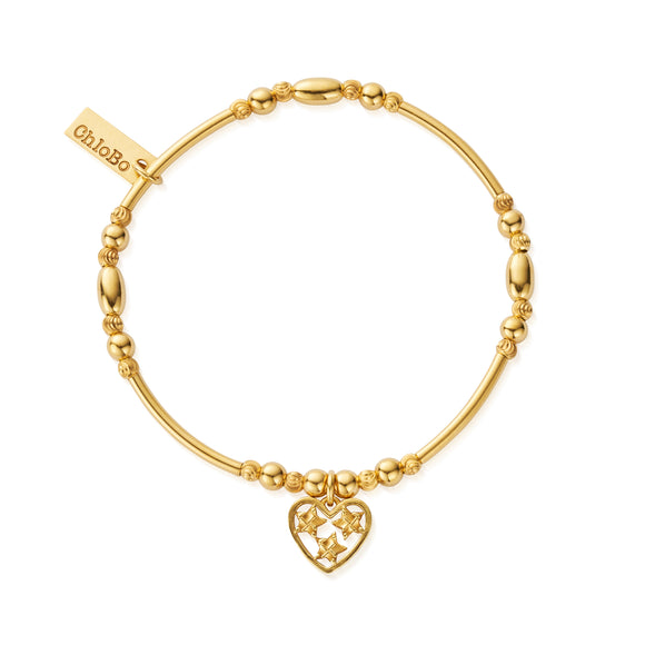 ChloBo In Bloom Gold Heart of Hope Bracelet GIBB01