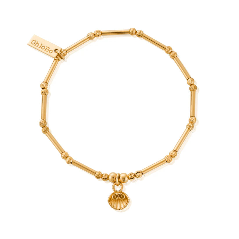 ChloBo Dainty Moon Cut Sparkle Travel Seeker Bracelet