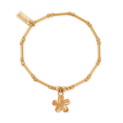 ChloBo Dainty Moon Cut Sparkle Forget Me Not Bracelet