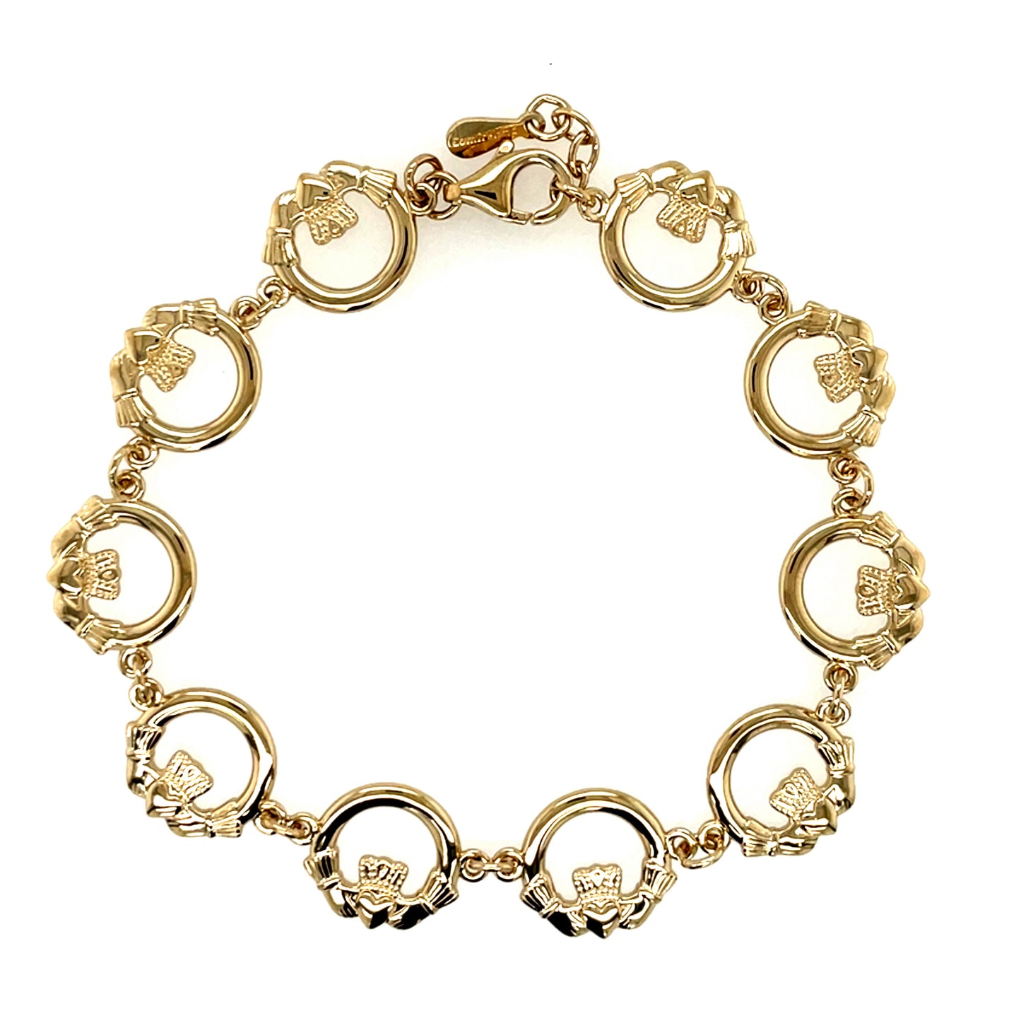 Gold-plated Claddagh Bracelet GFCBR018